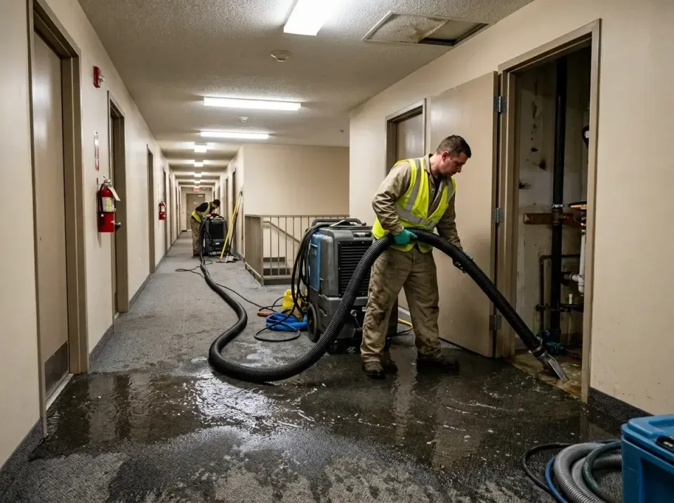 multi-unit-apartment-hallway-f-005 — frequently asked questions, Emergency Burst Pipe Water Extraction & Removal in Mount Ep…